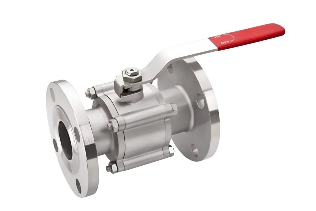 Three Piece Design Flanged End Full Bore